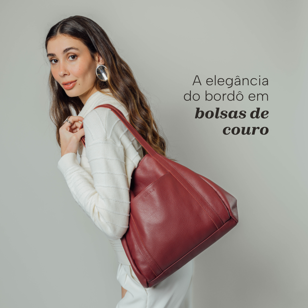 Tendência Bordô: o novo neutro elegante nas bolsas de couro