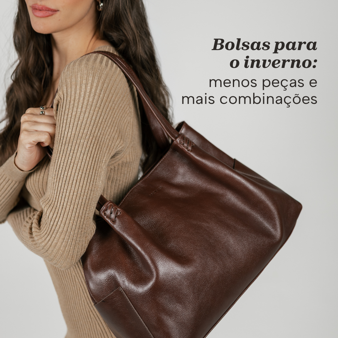 Bolsas para o inverno: menos peças, mais combinações