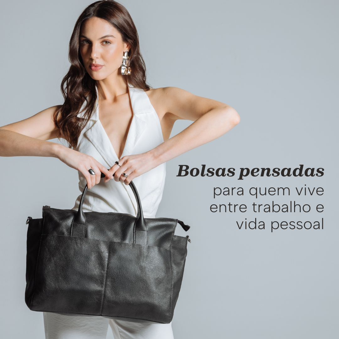 Bolsas pensadas para quem vive entre trabalho e vida pessoal