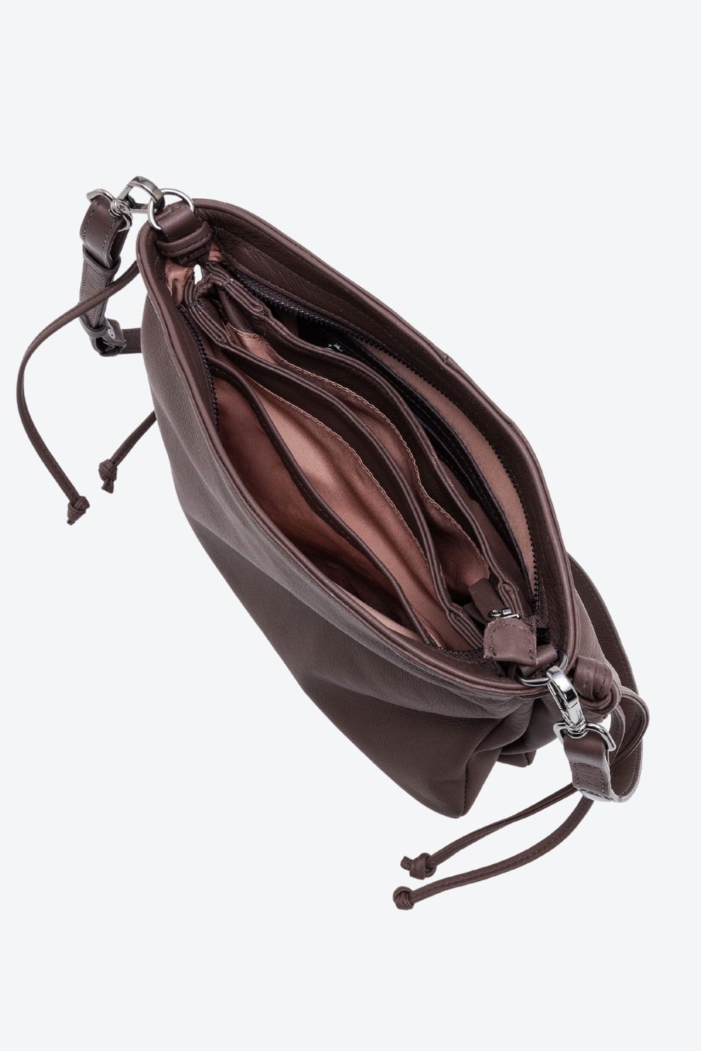 Bolsa Couro Shoulder Transversal Média