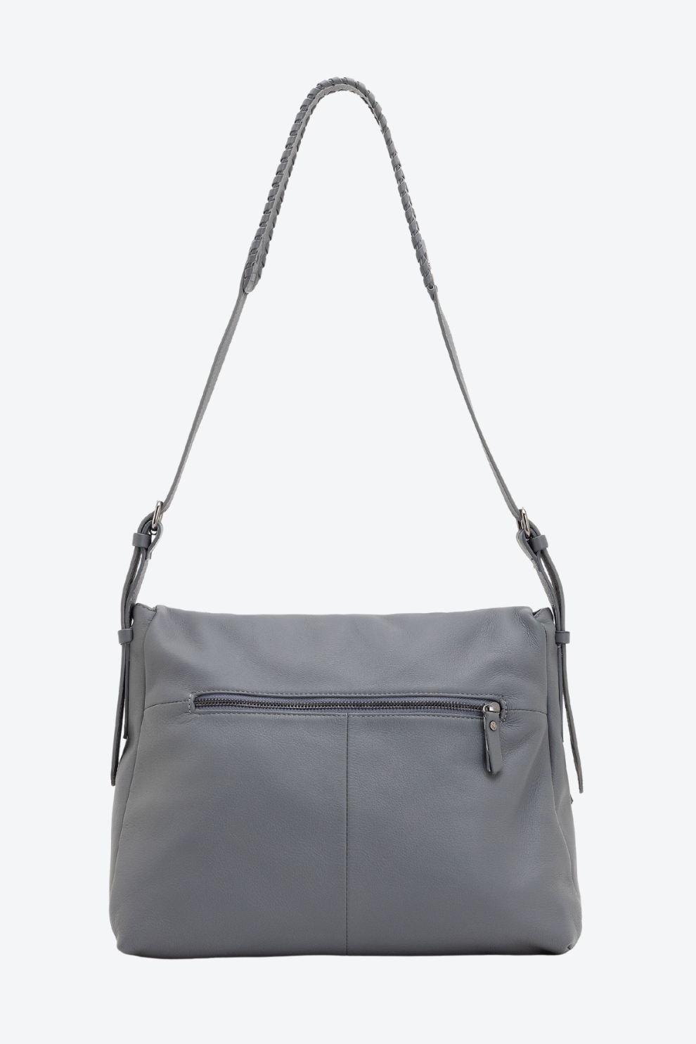 Bolsa Couro Alça Trançada Média