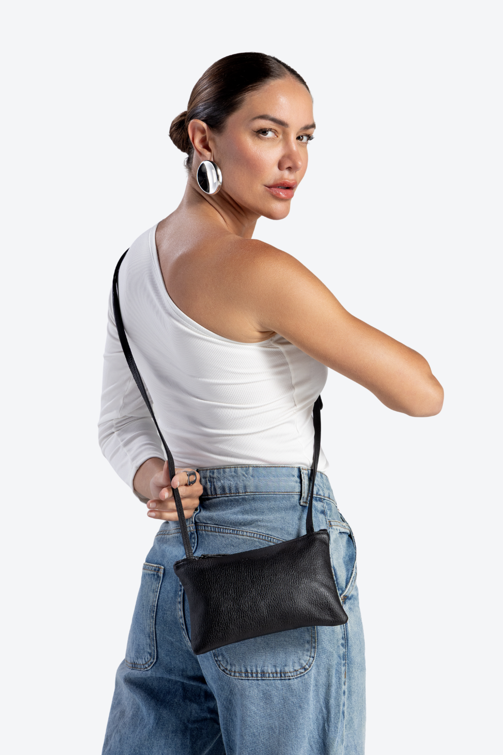 Bolsa Couro Transversal Pequena