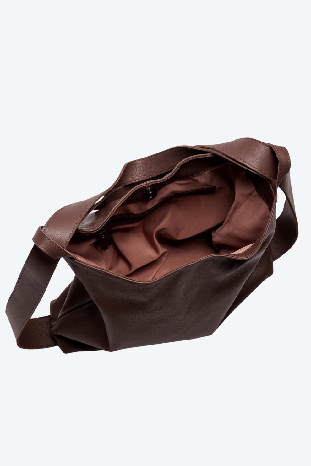 Bolsa Couro Saco Vira Mochila Grande