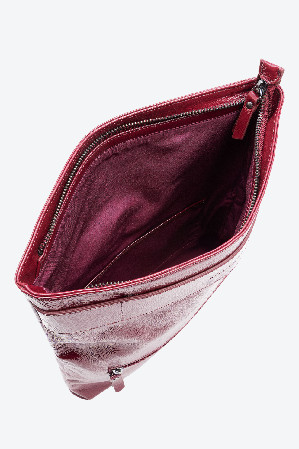 Bolsa Clutch Couro Faixa Média