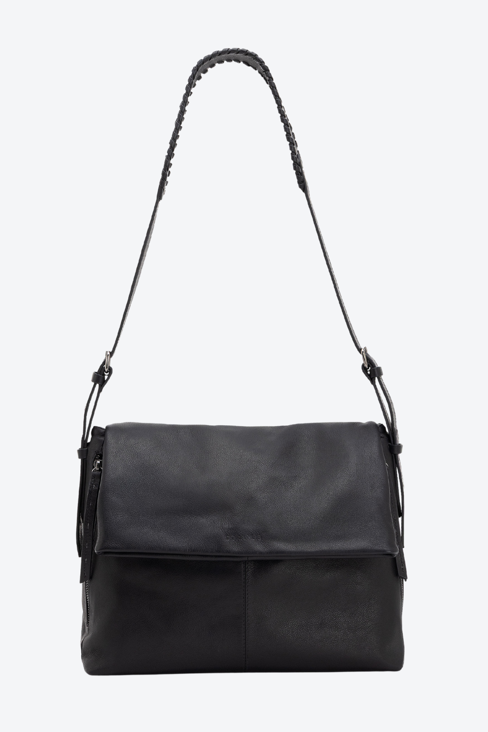 Bolsa Couro Alça Trançada Média