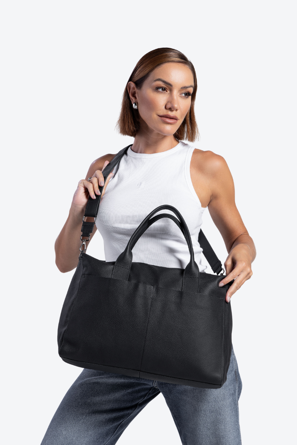 Bolsa Couro Maleta Porta Notebook Grande