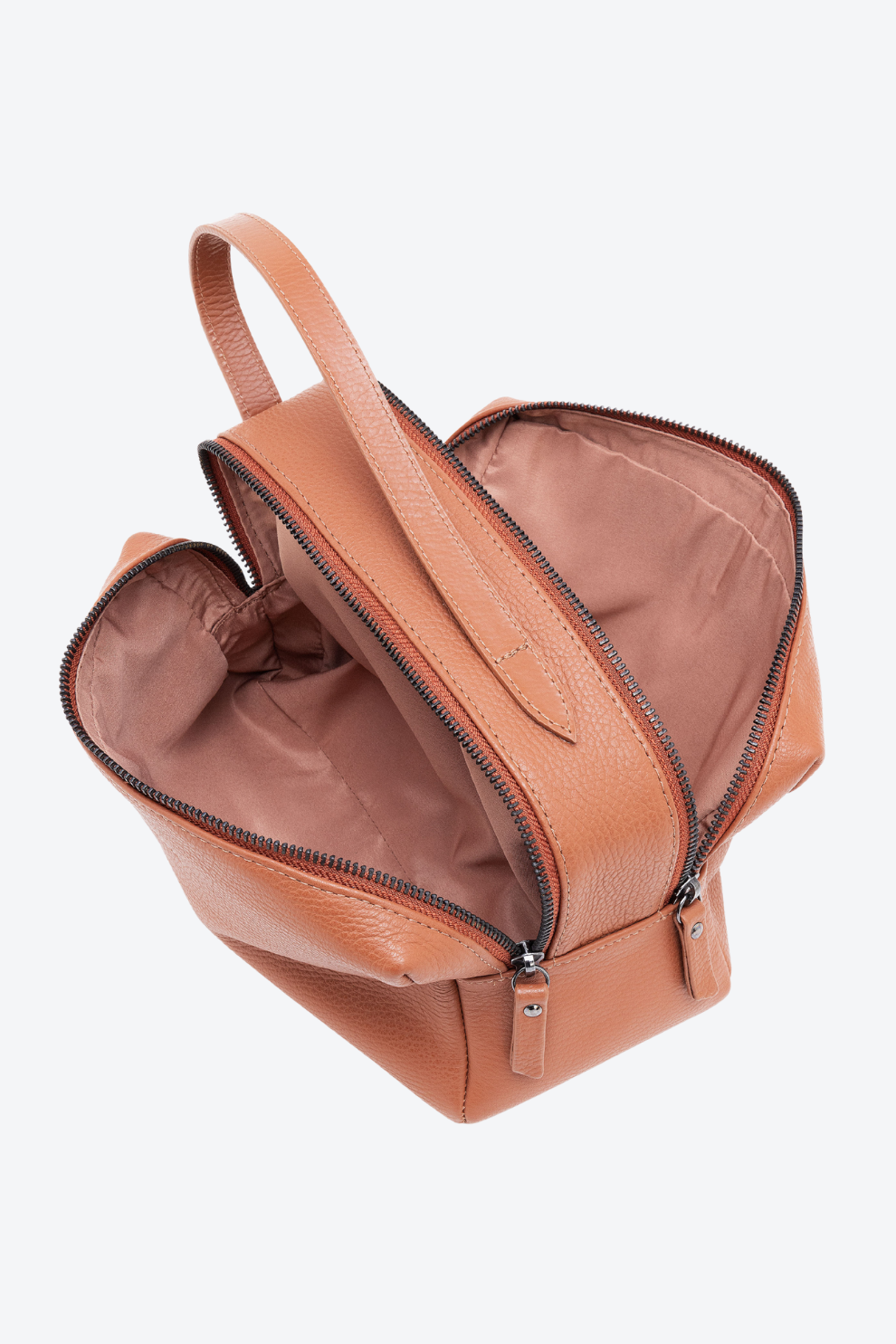 Necessaire Couro Dois Ziperes Grande