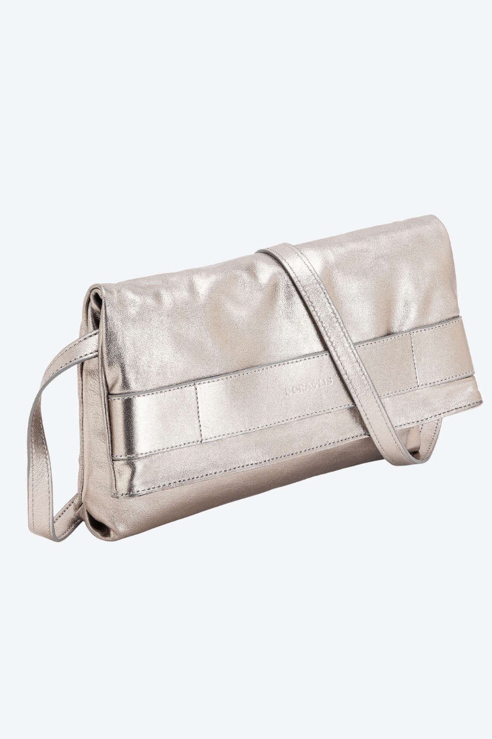 Bolsa Clutch Couro Faixa Média