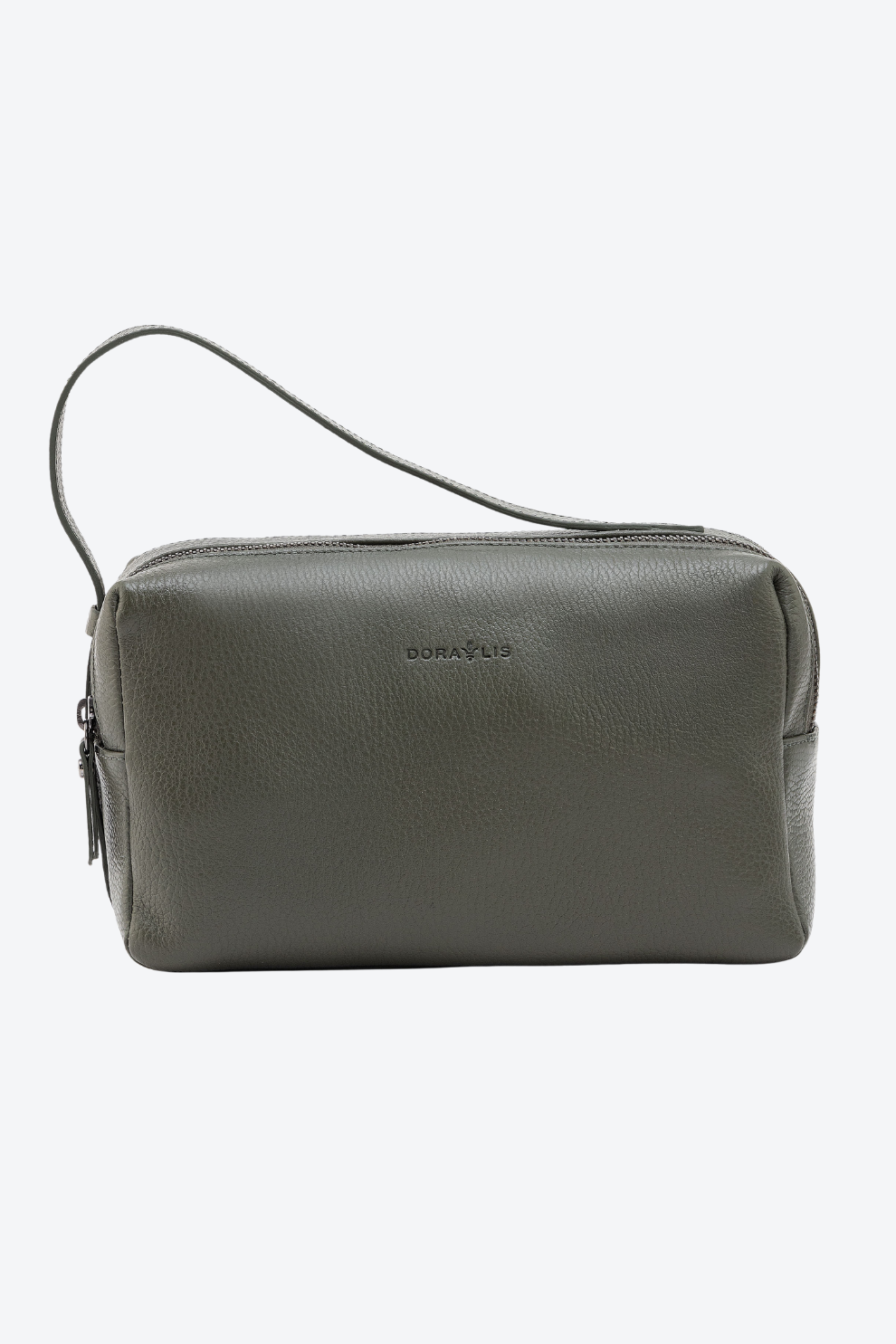 Necessaire Couro Dois Ziperes Grande