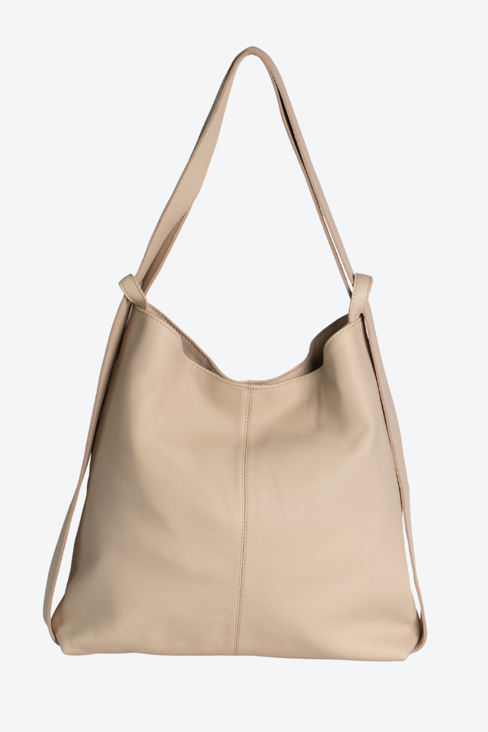 Bolsa Couro Saco Vira Mochila Grande
