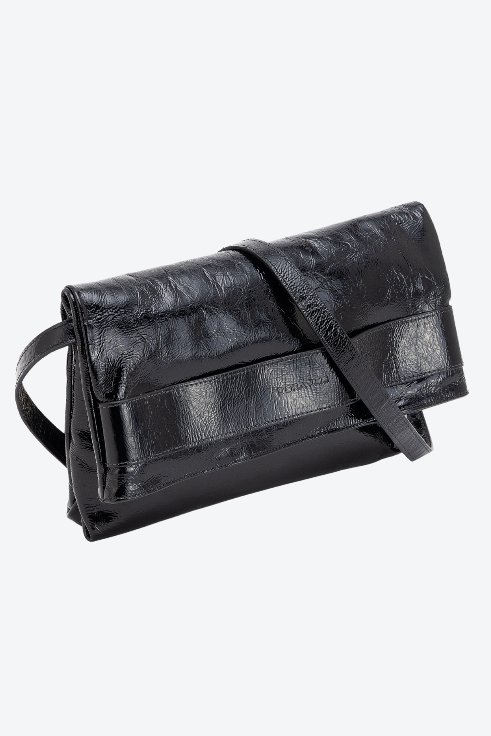 Bolsa Clutch Couro Faixa Média