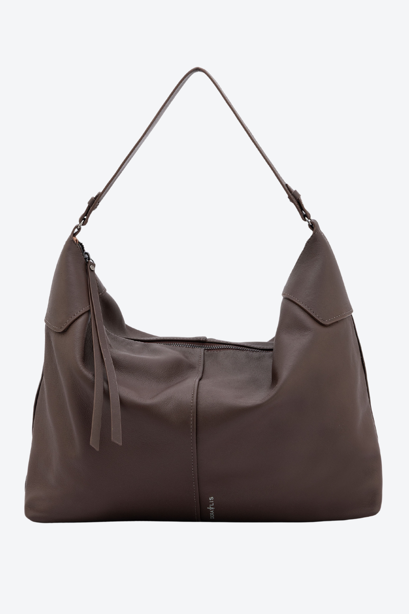 Bolsa Couro Maxi Zíper