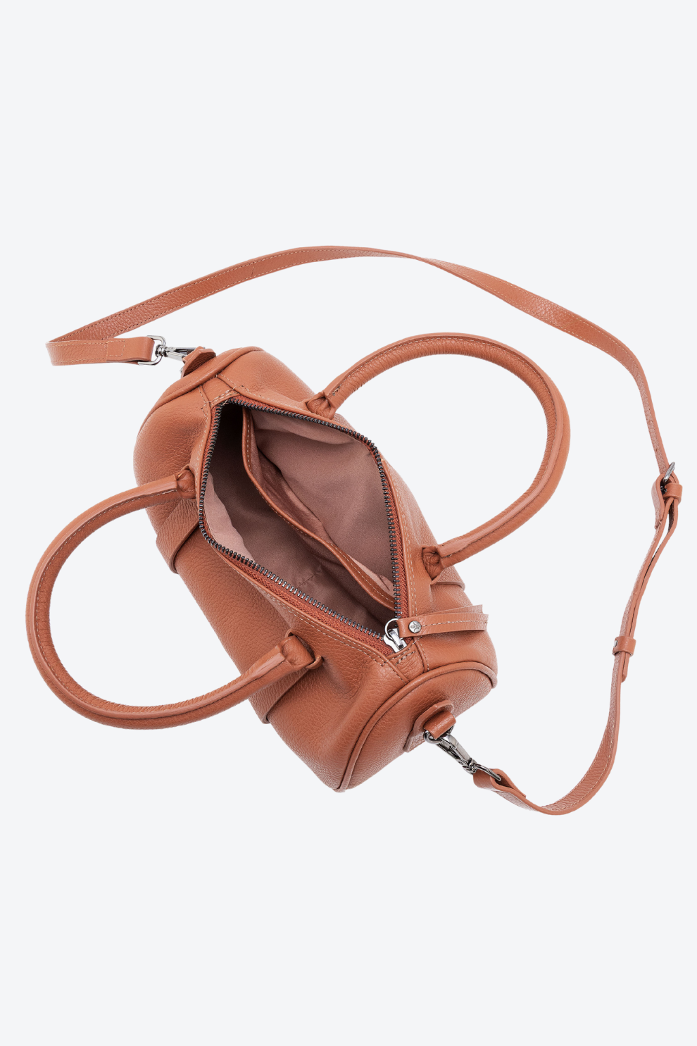 Bolsa Couro Baú Média