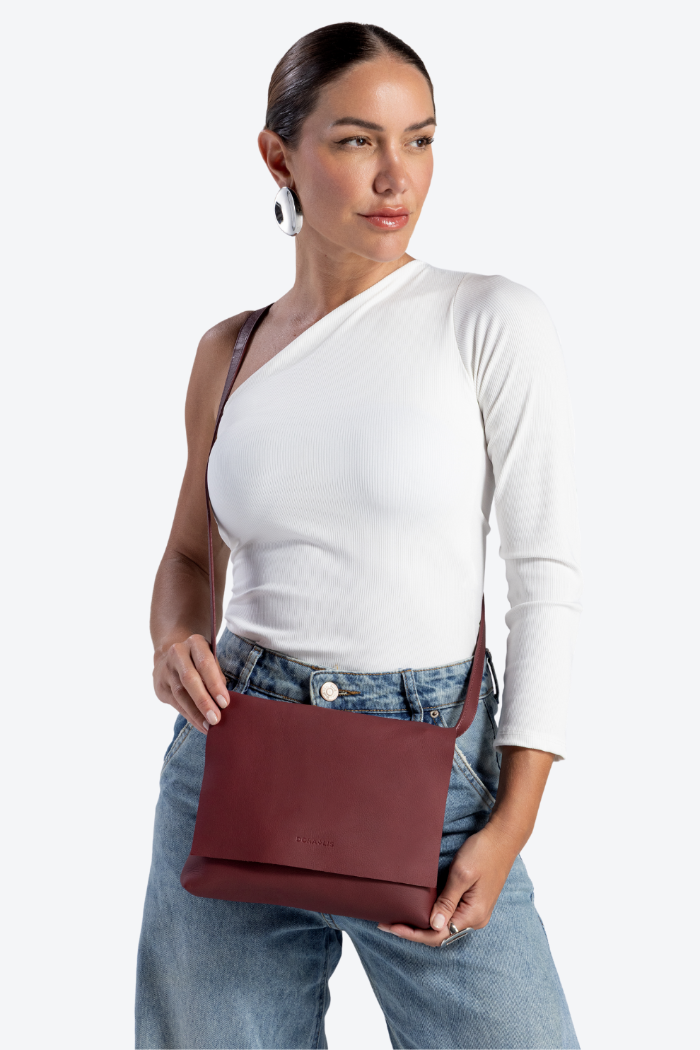 Bolsa Couro Tampa Pequena