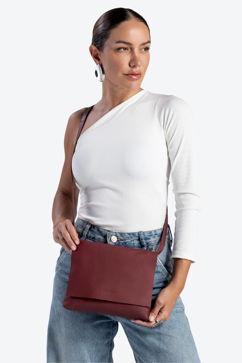 Bolsa Couro Tampa Pequena