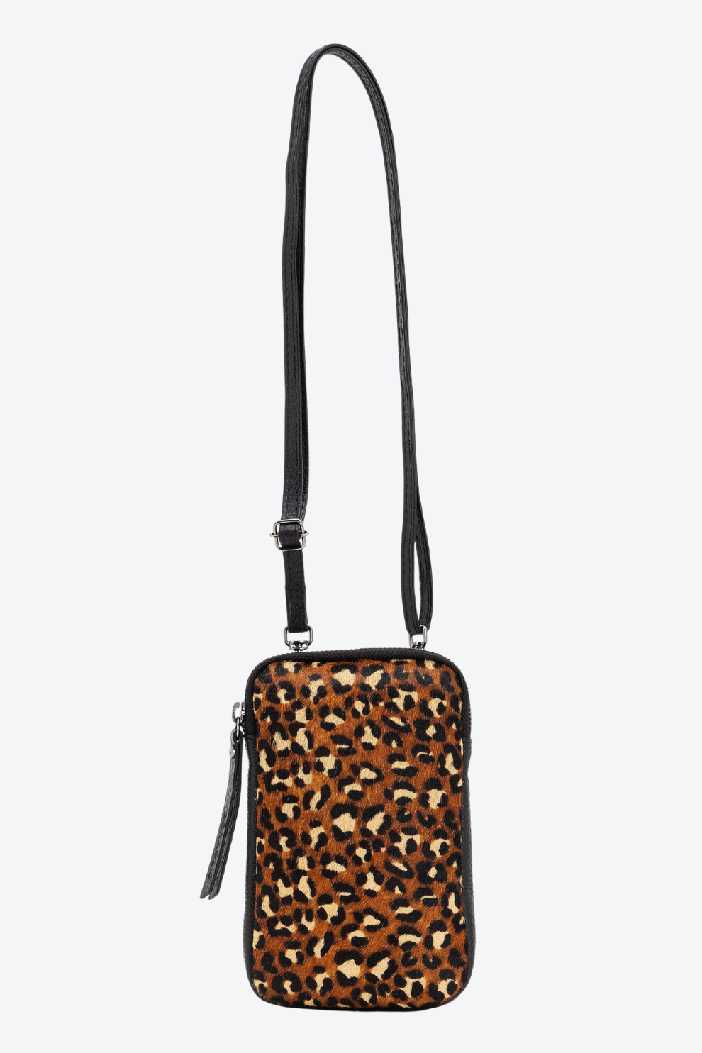 Porta Celular Couro Pelo Zíper Pequeno