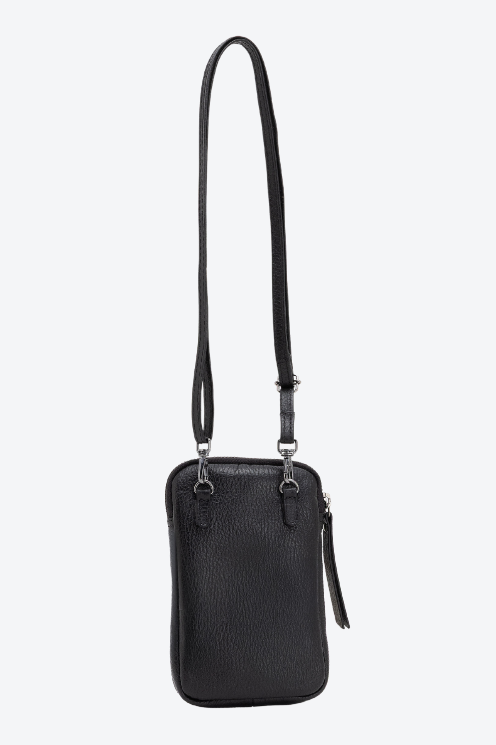 Porta Celular Couro Pelo Zíper Pequeno