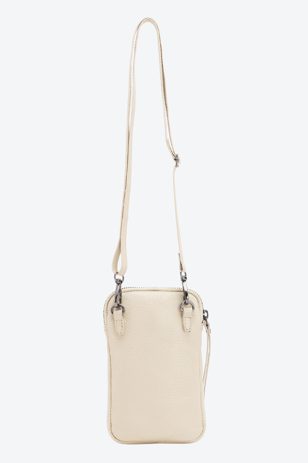 Porta Celular Couro Pelo Zíper Pequeno