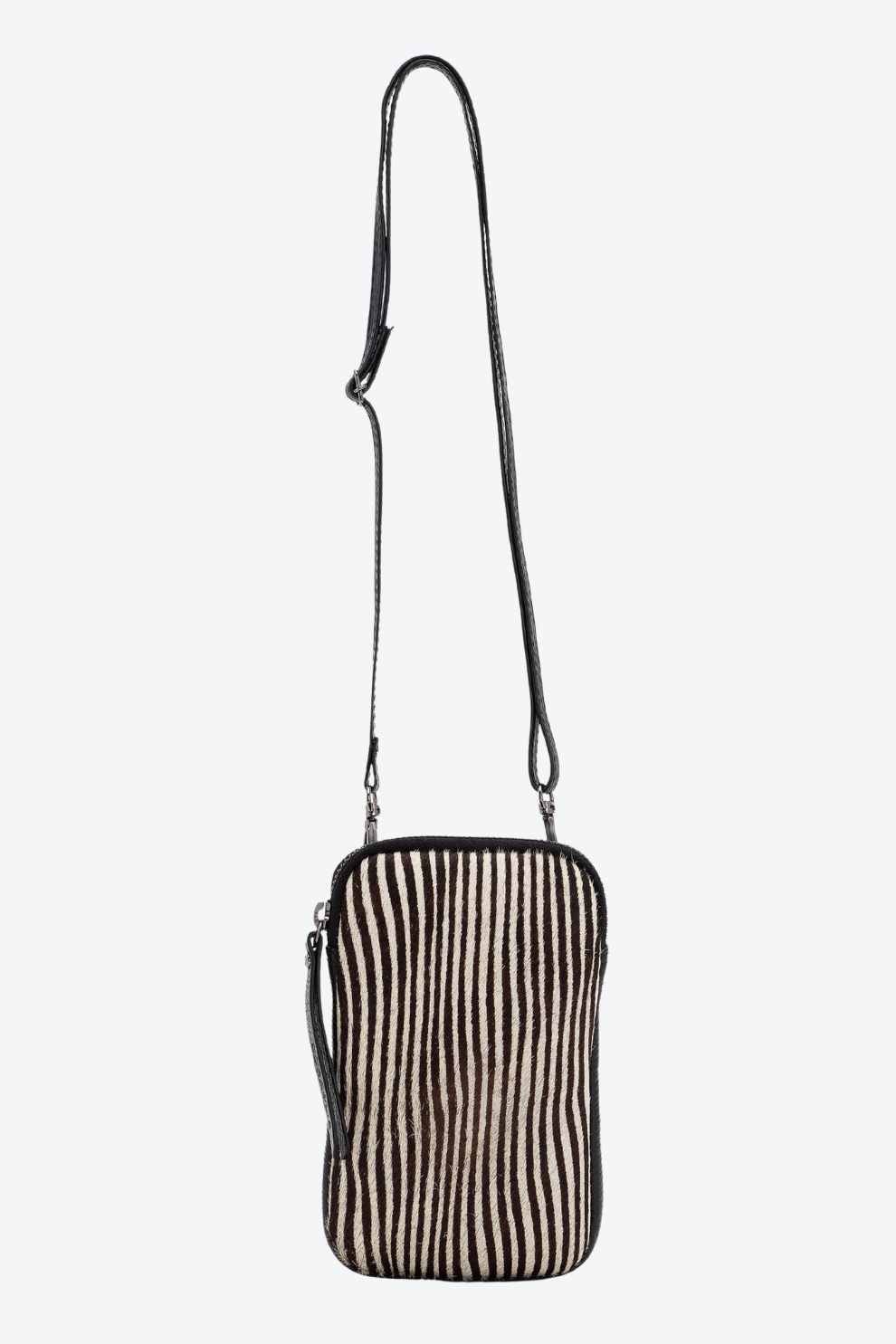 Porta Celular Couro Pelo Zíper Pequeno