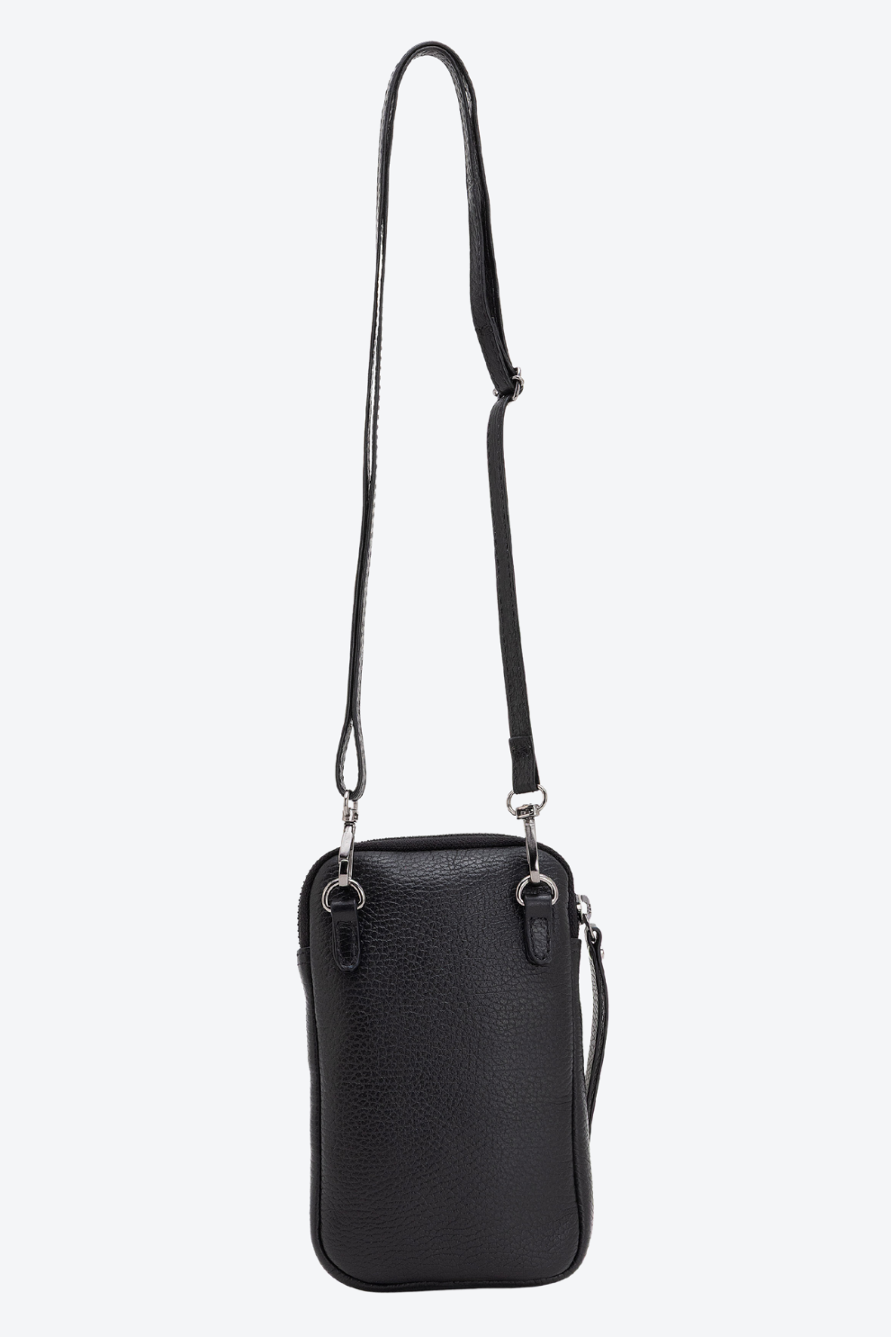 Porta Celular Couro Pelo Zíper Pequeno