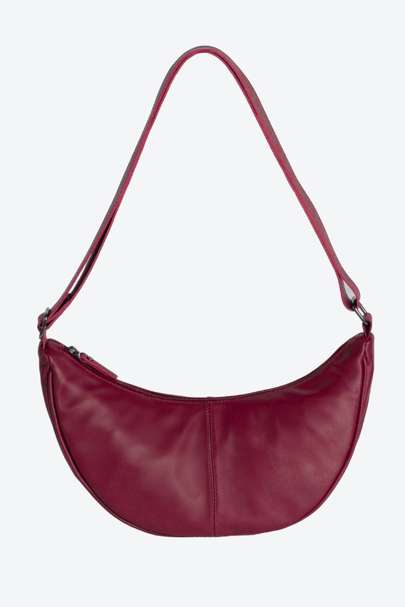 Bolsa Pochete Couro Meia Lua Média