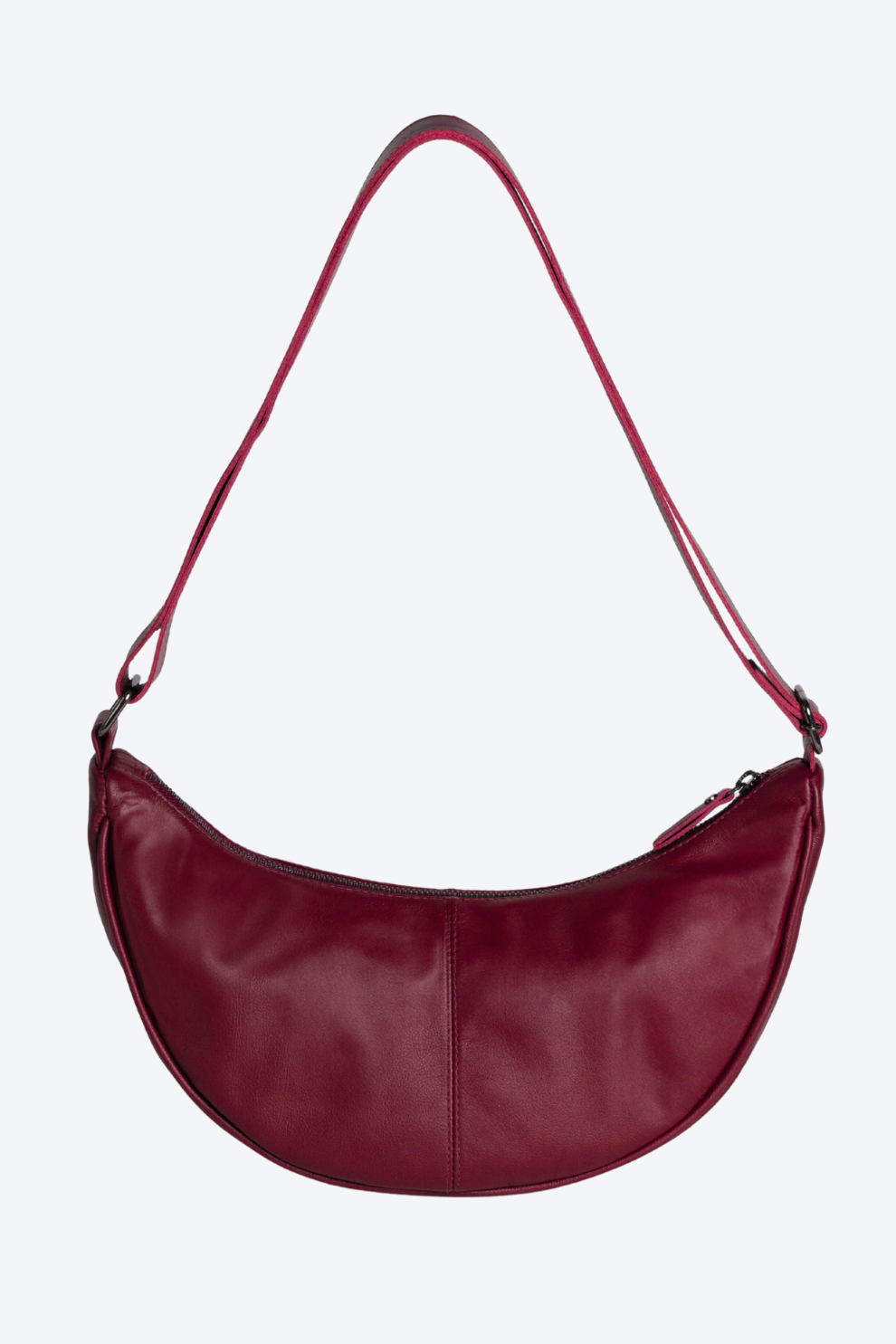 Bolsa Pochete Couro Meia Lua Média