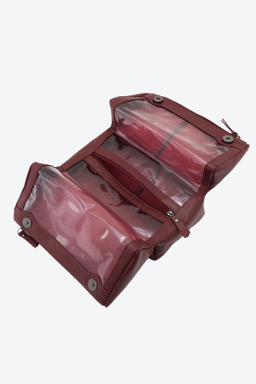 Necessaire Couro Multifuncional Divisórias