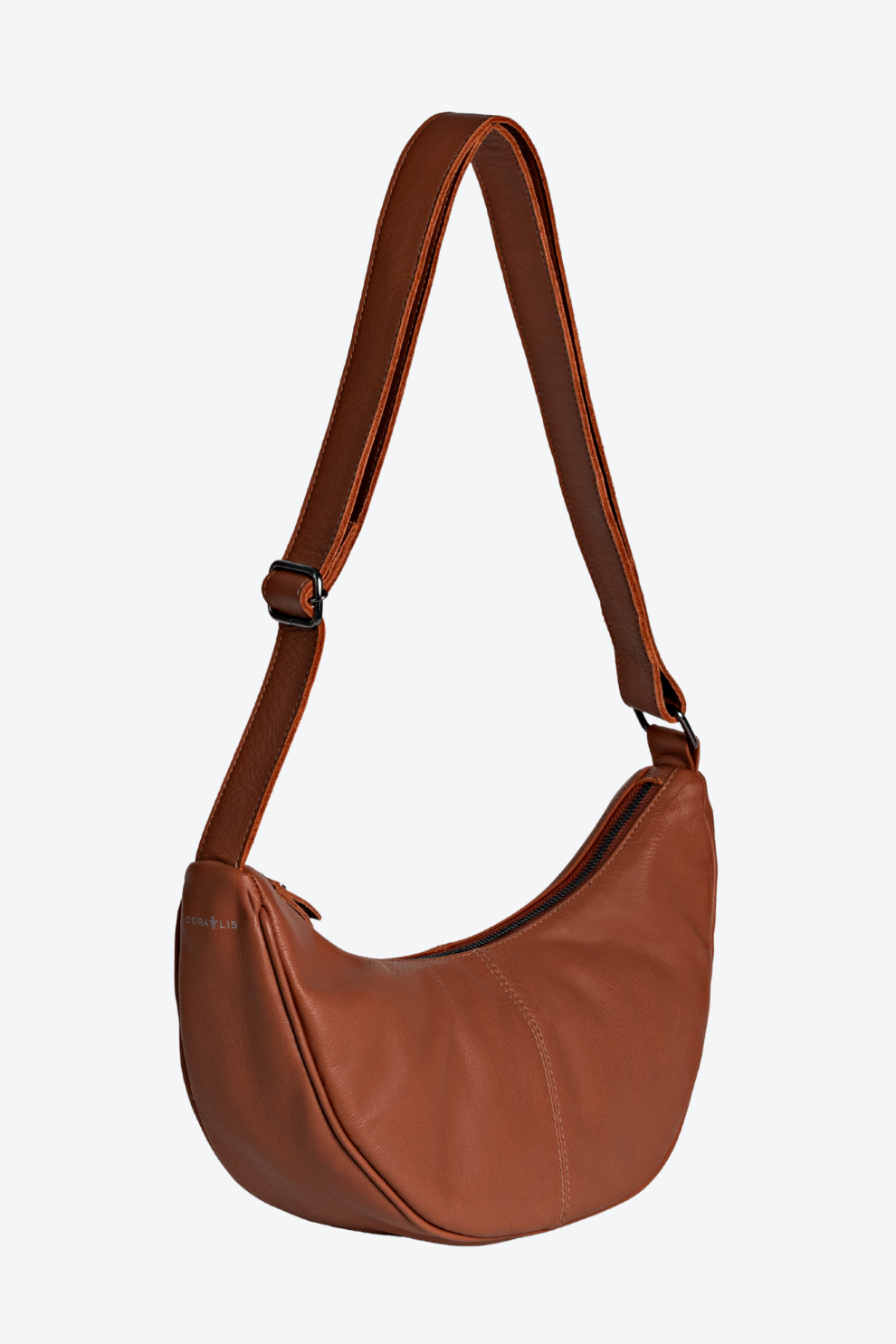Bolsa Pochete Couro Meia Lua Média