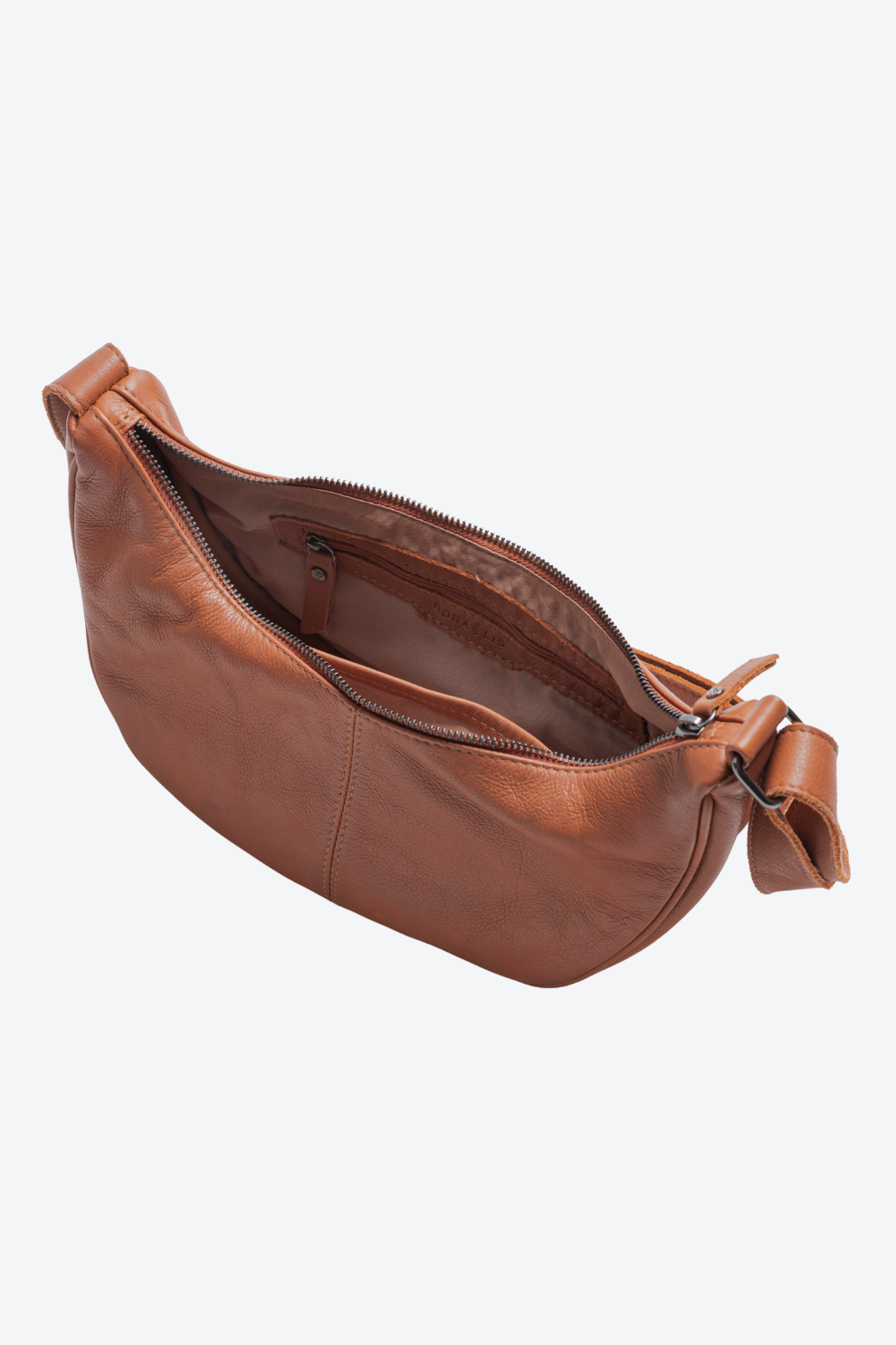 Bolsa Pochete Couro Meia Lua Média