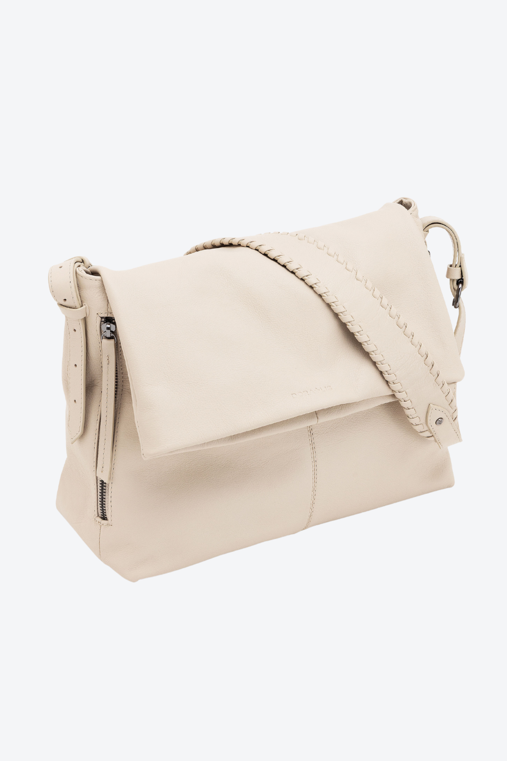 Bolsa Couro Alça Trançada Média