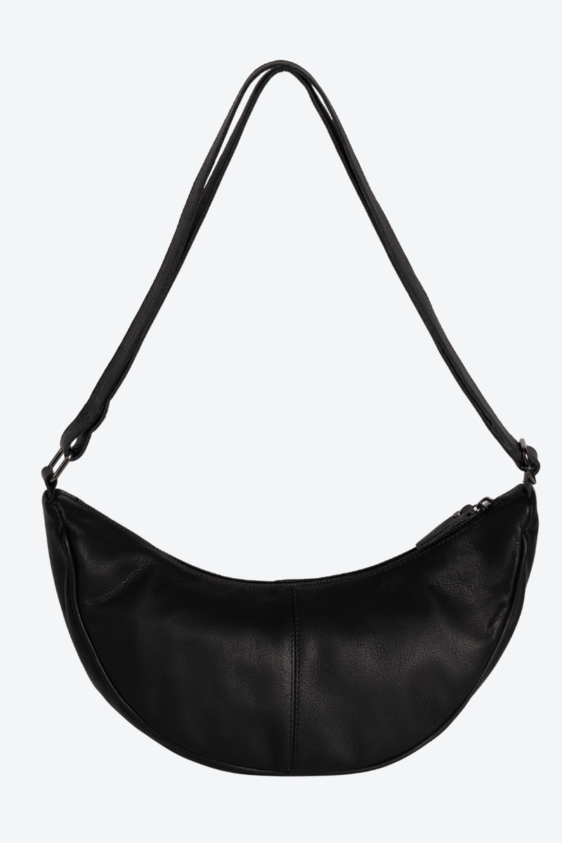 Bolsa Pochete Couro Meia Lua Média