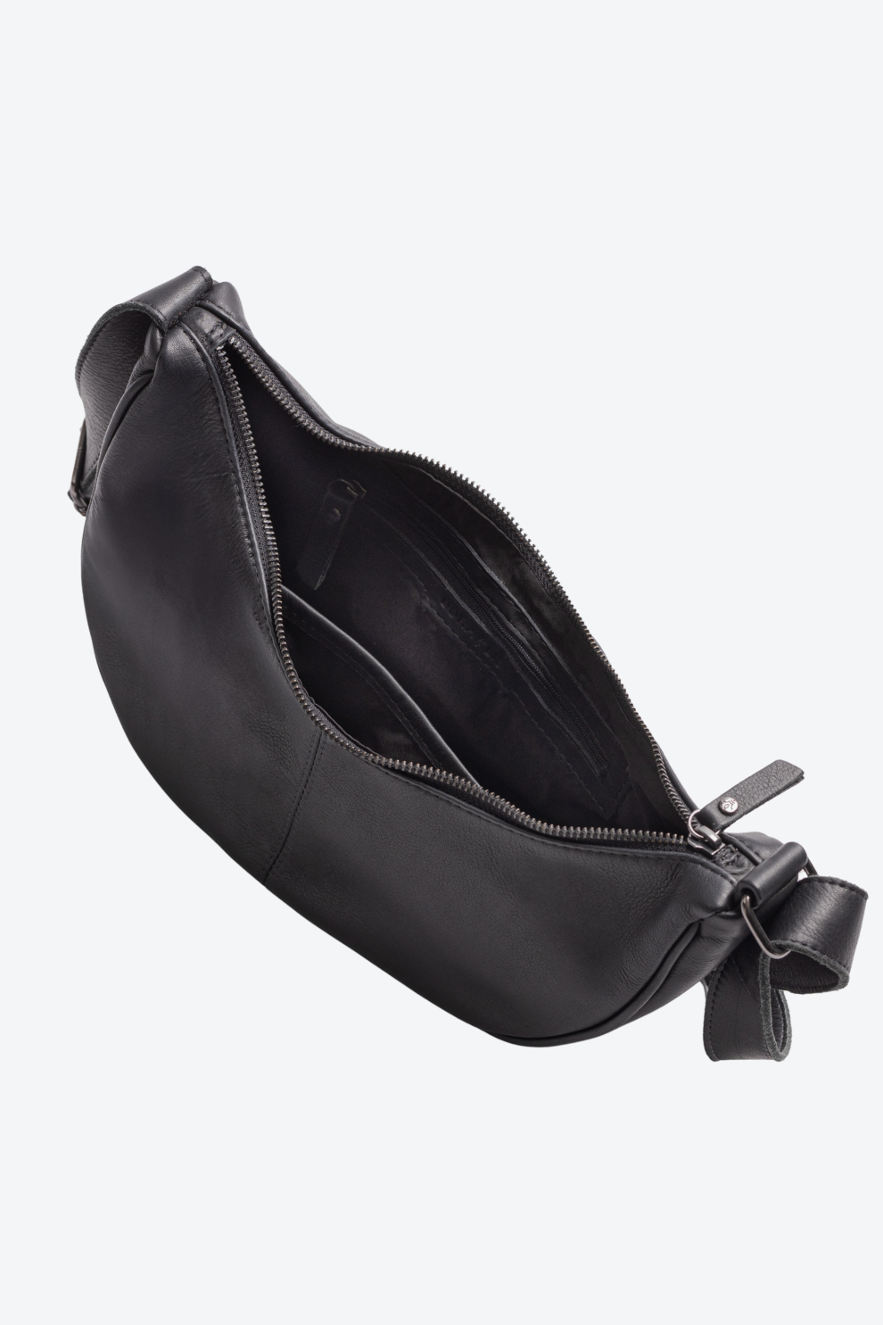Bolsa Pochete Couro Meia Lua Média