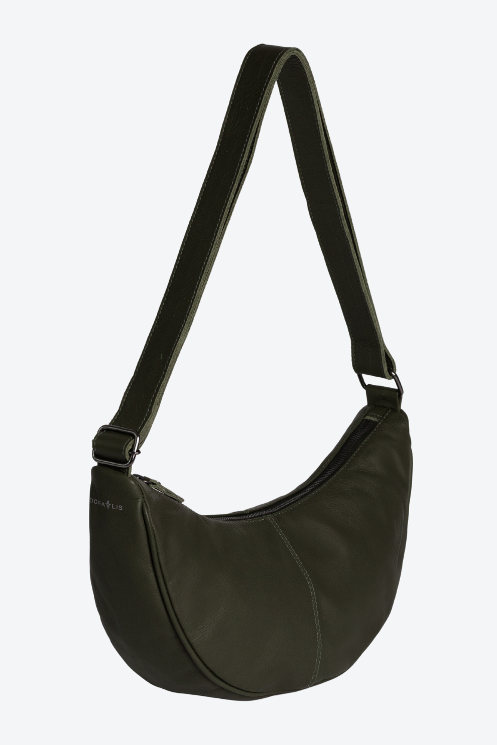Bolsa Pochete Couro Meia Lua Média