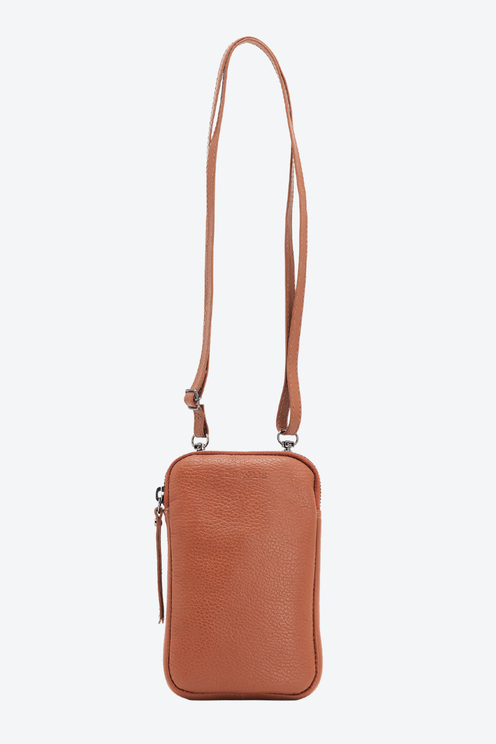 Bolsa Porta Celular Couro Zíper Pequeno