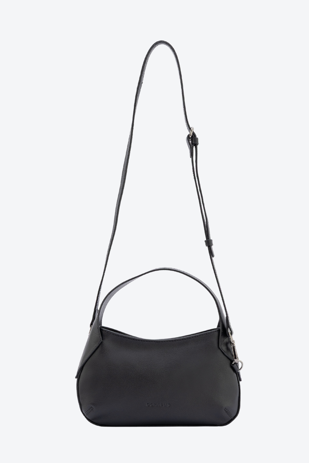 Bolsa Couro Hobo Crossbody Pequena