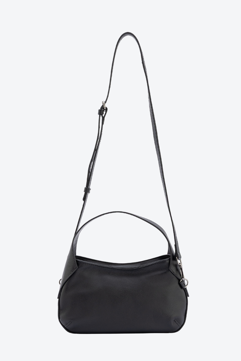 Bolsa Couro Hobo Crossbody Pequena