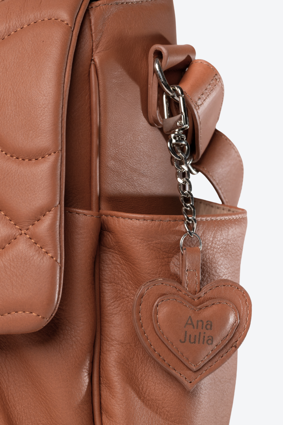 Bolsa Couro Maternidade Matelassê