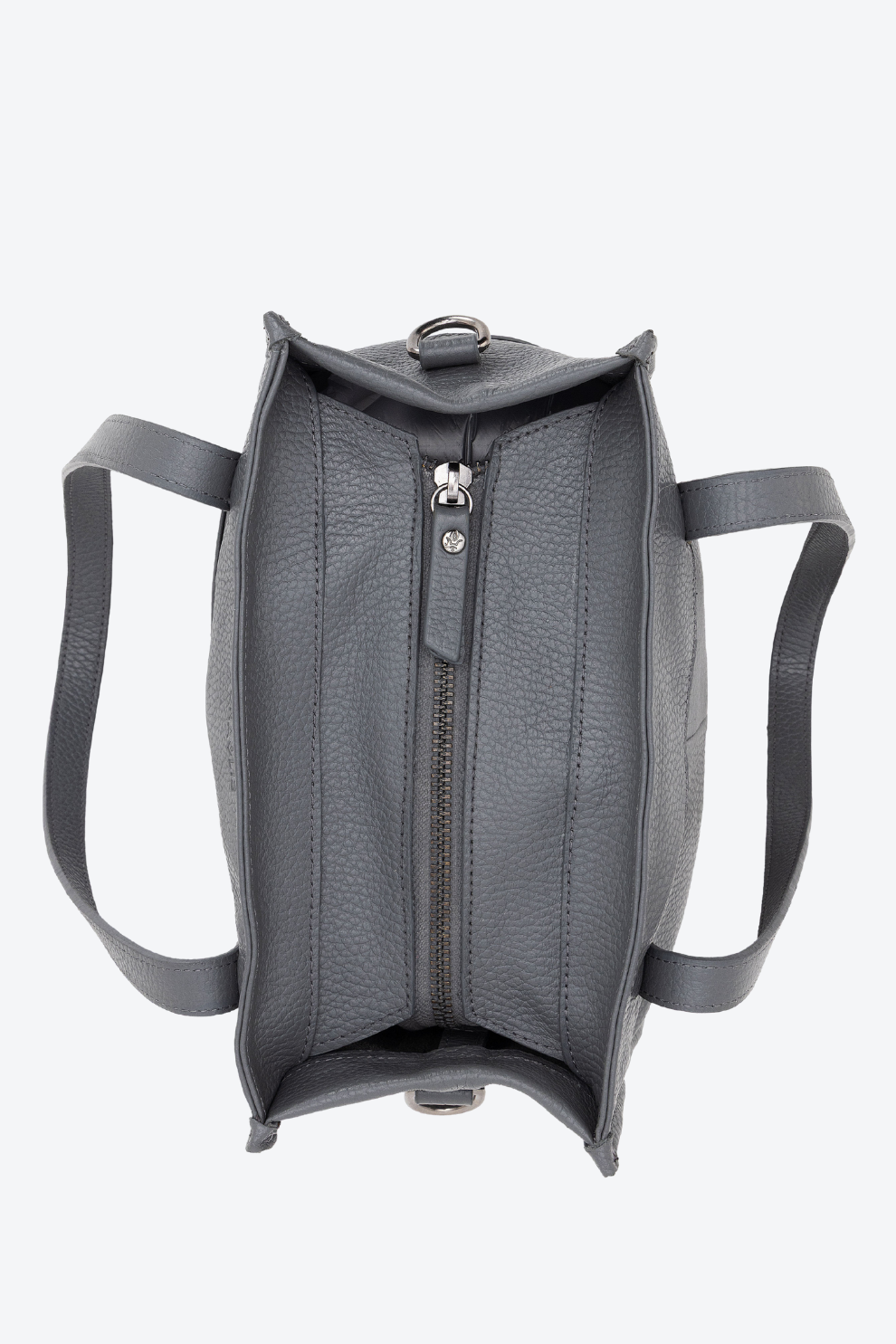 Bolsa Couro com Bolsos Laterais Média