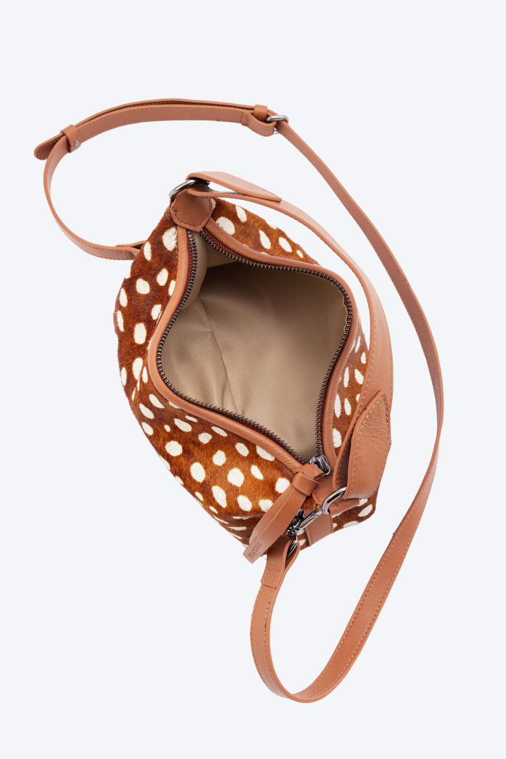Bolsa Couro Bambi Print Pequena