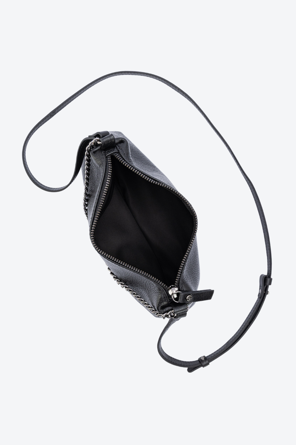 Bolsa Transversal Slim em Couro Pequena