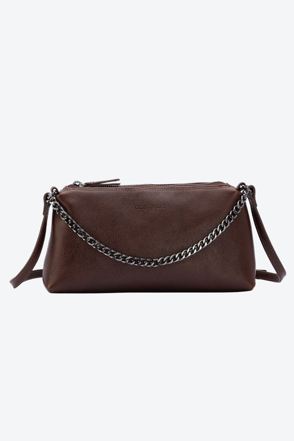 Bolsa Transversal Slim em Couro Pequena