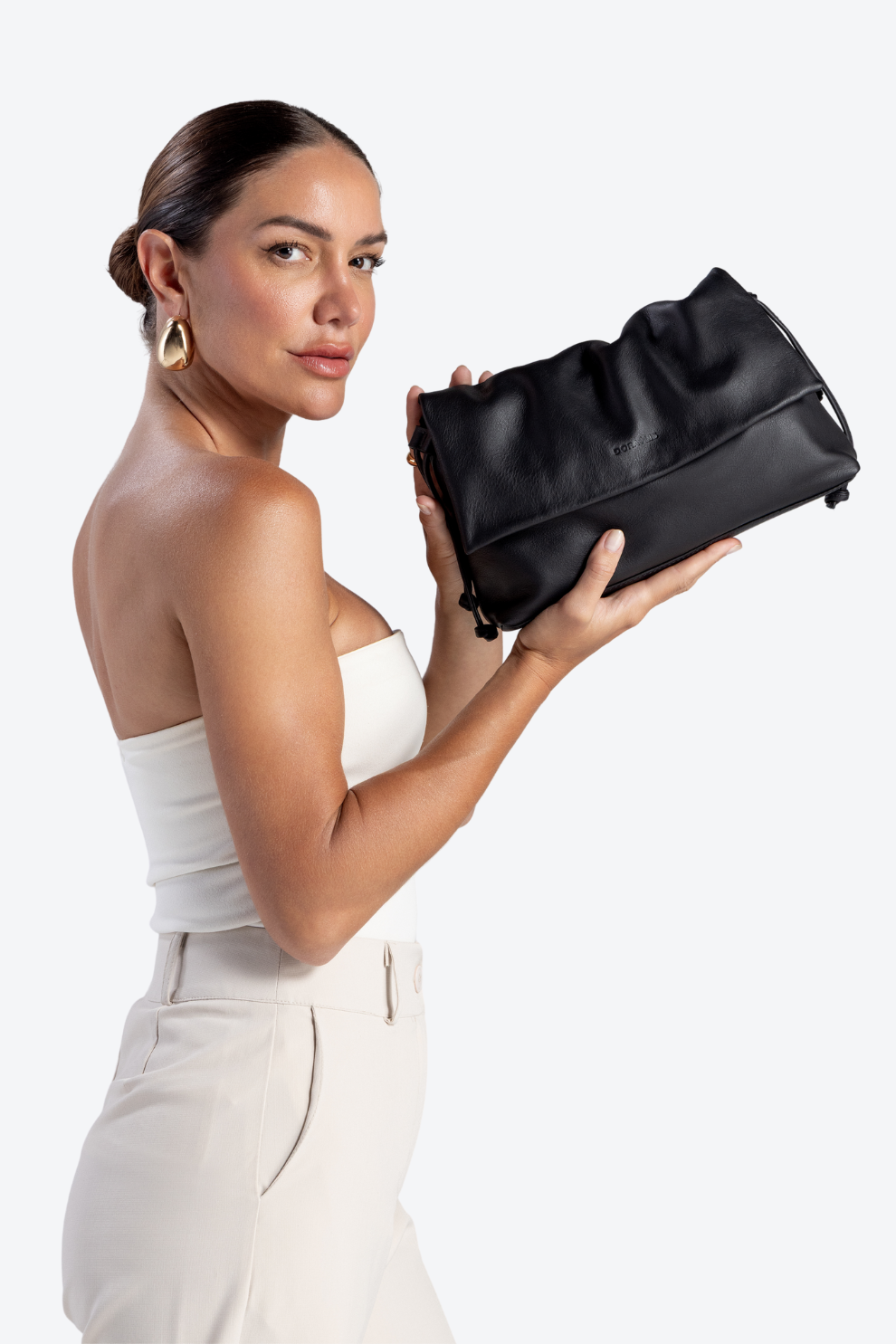 Bolsa Couro Corrente Média