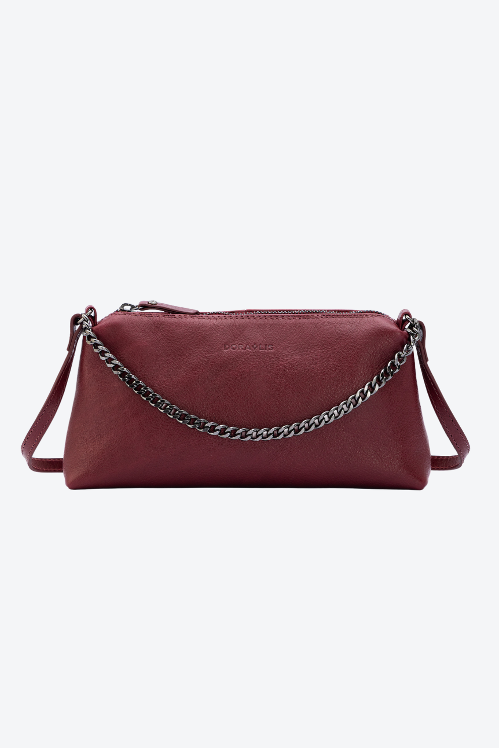 Bolsa Transversal Slim em Couro Pequena