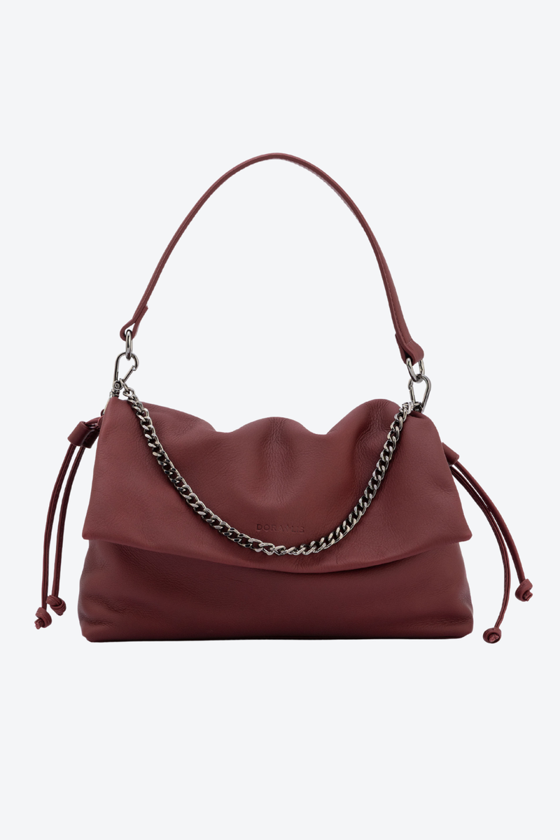 Bolsa Couro Corrente Média