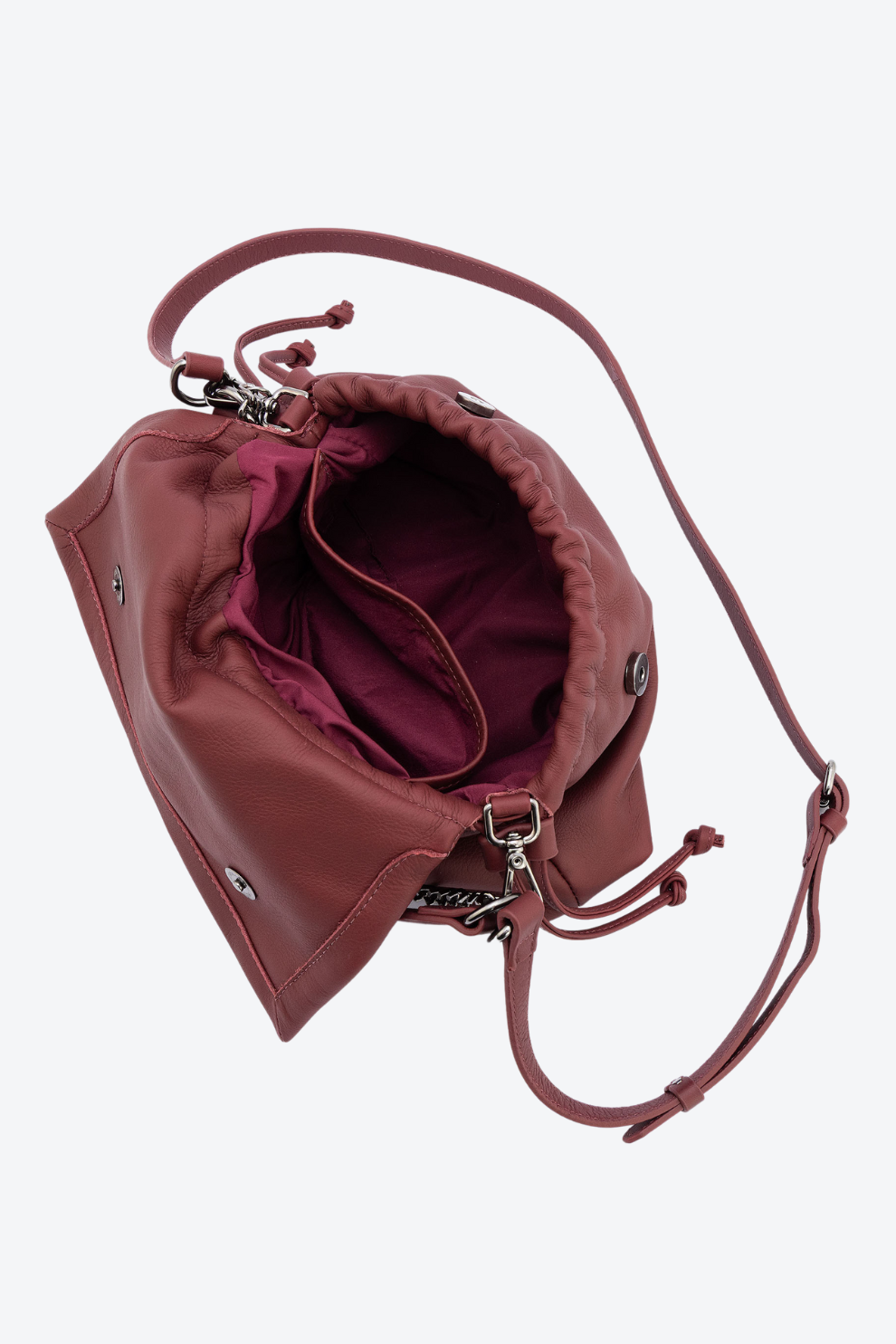 Bolsa Couro Corrente Média