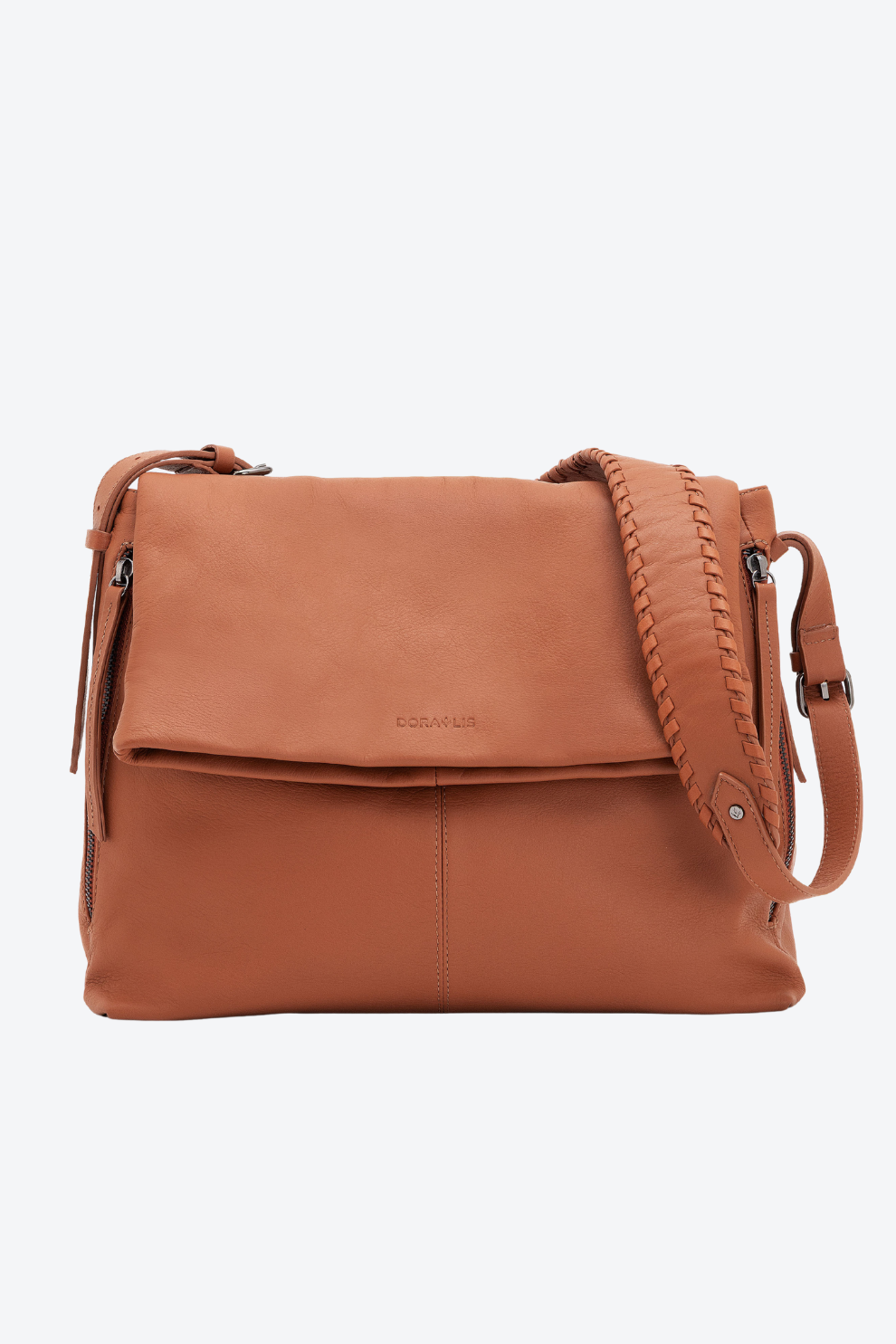 Bolsa Couro Alça Trançada Média