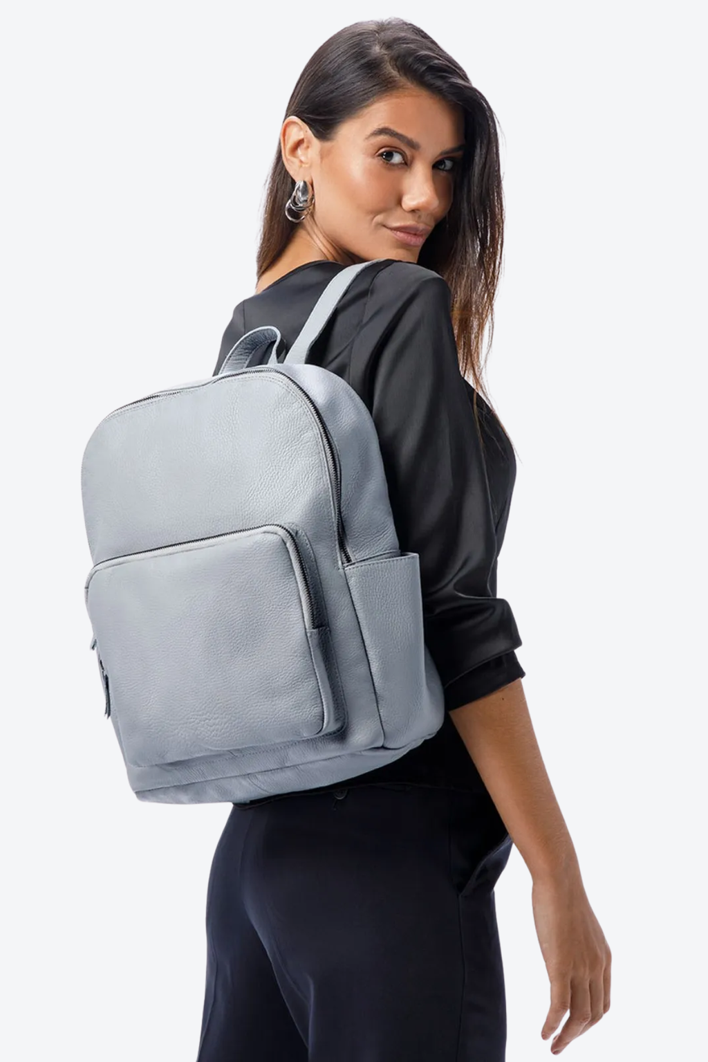 Mochila Couro Porta Notebook Grande