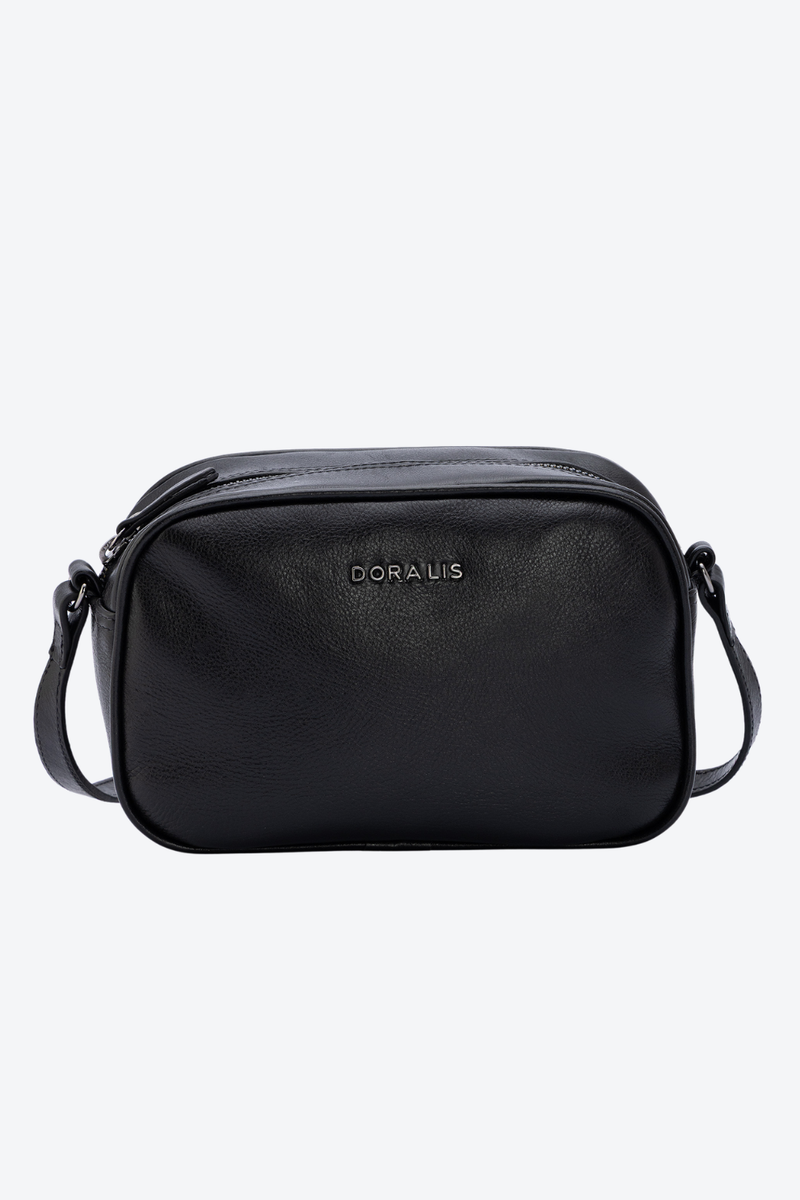 Bolsa Transversal Camera em Couro Pequena