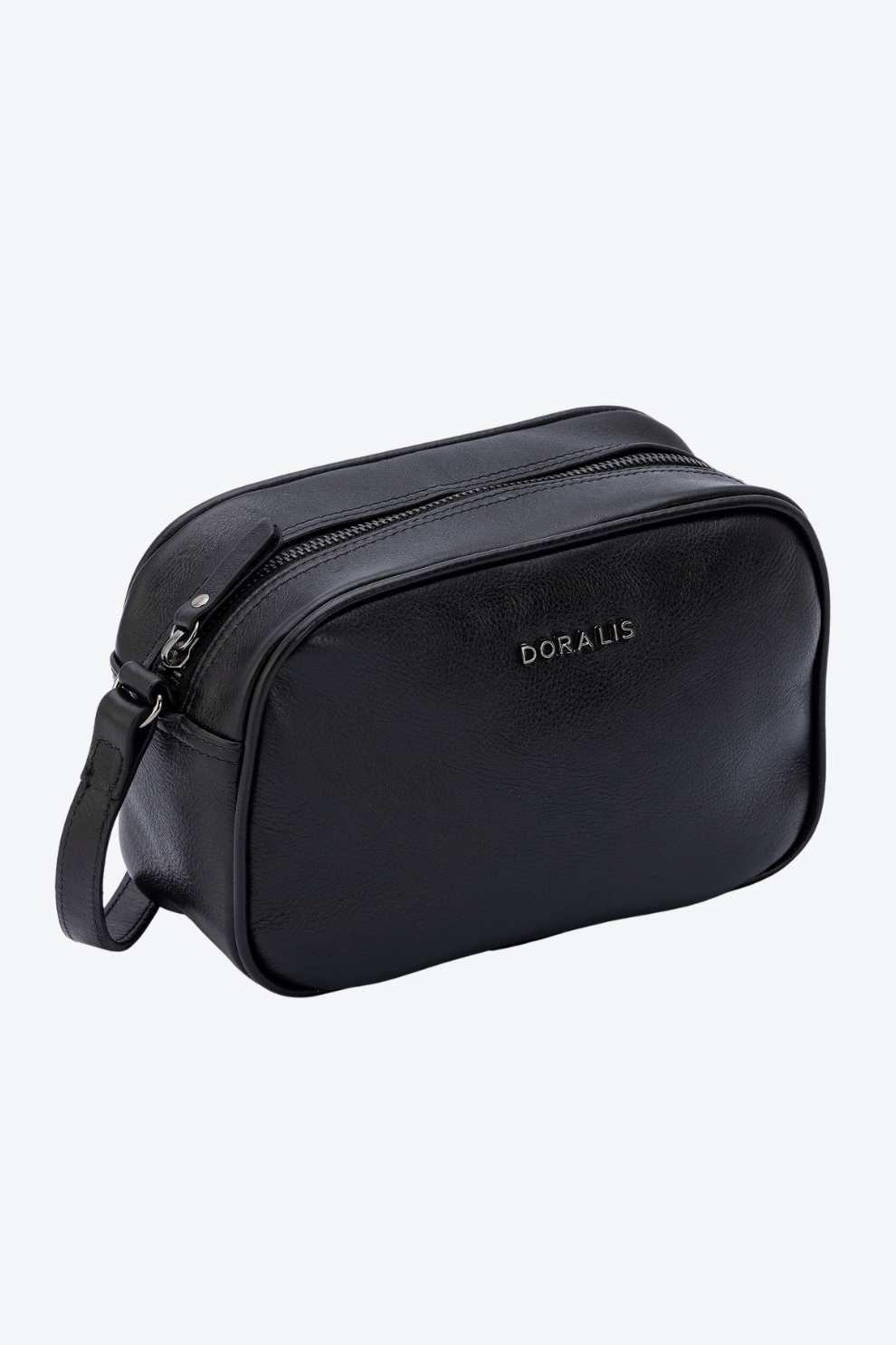 Bolsa Transversal Camera em Couro Pequena