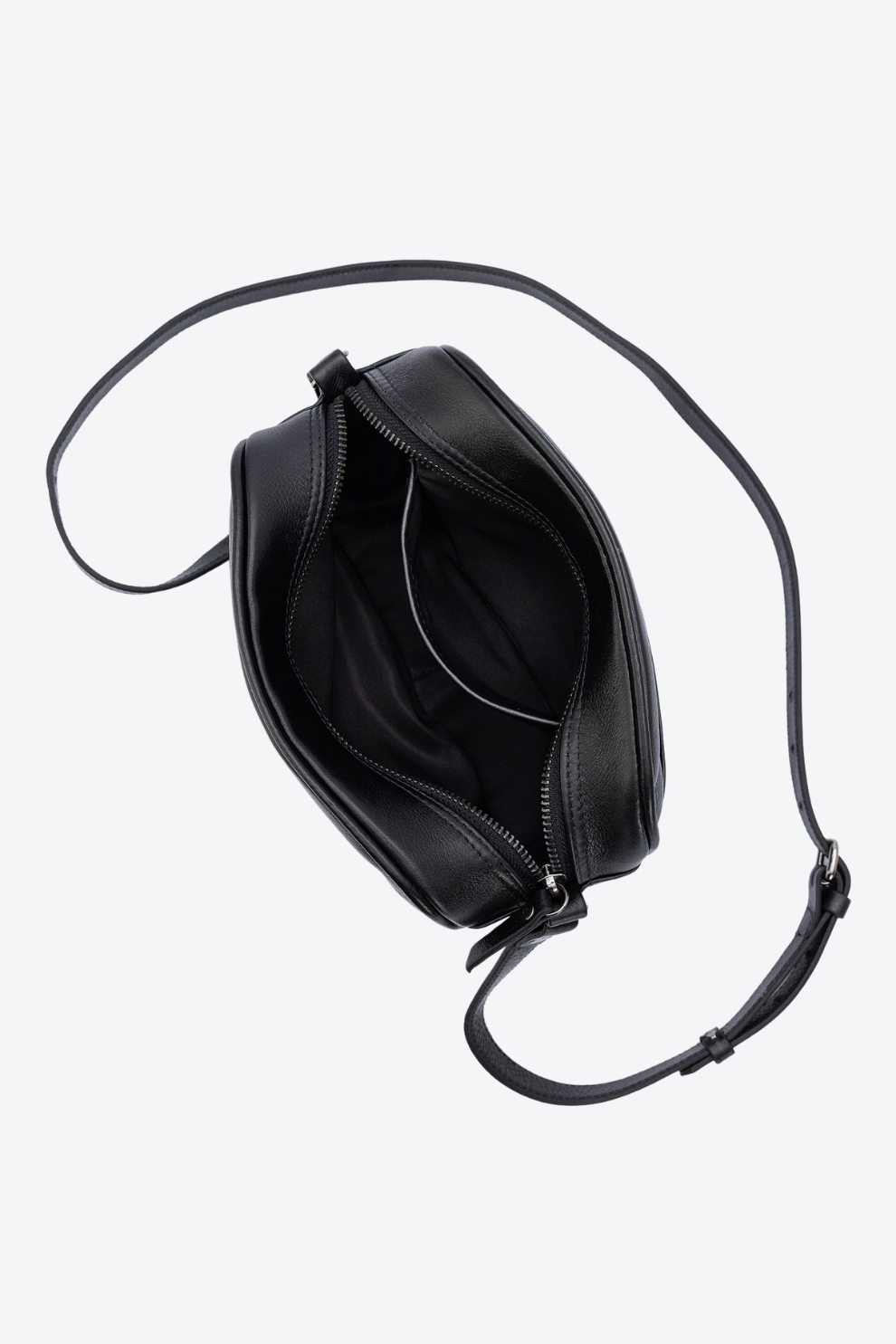 Bolsa Transversal Camera em Couro Pequena